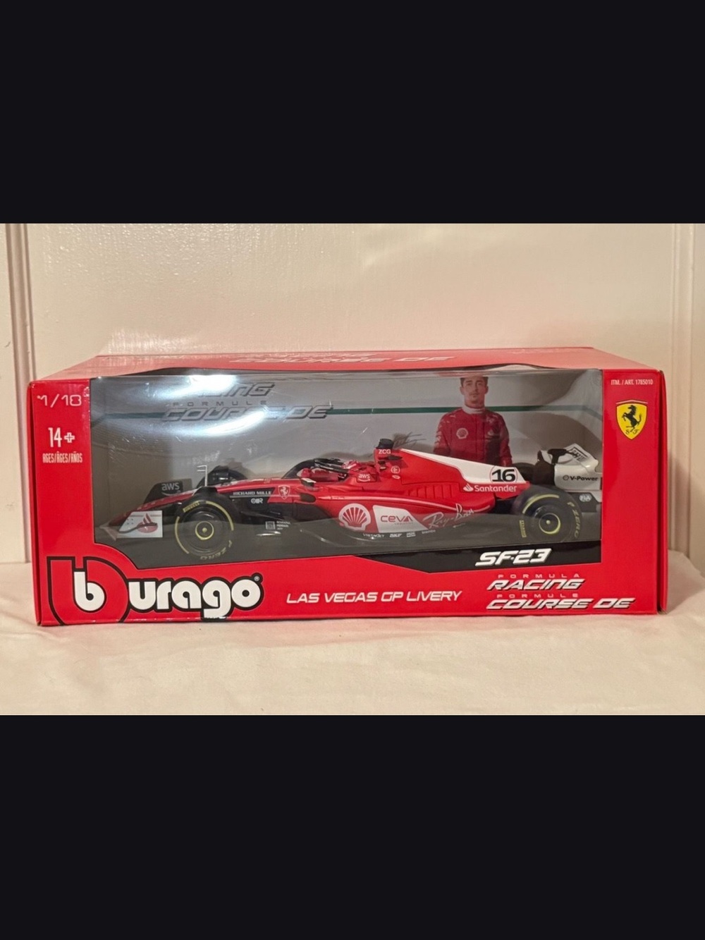 SF-23 Las Vegas GP Livery Red Die-Cast Racing Car